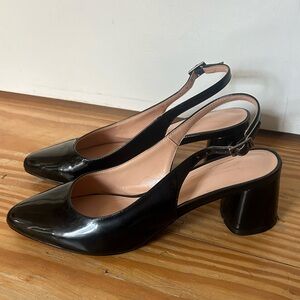 Black slingback shoe